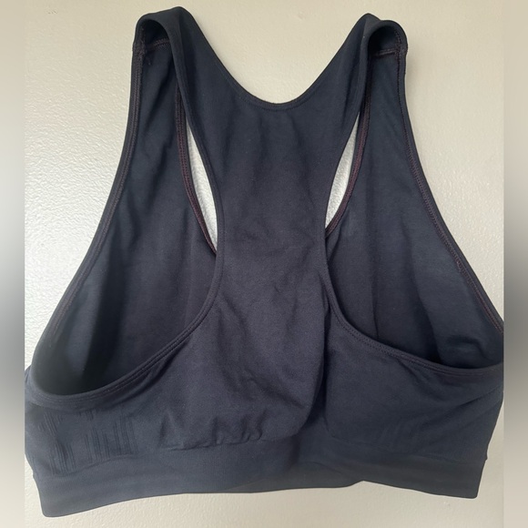 Unbranded Soft Comfortable Stretchy Padless Sports Bra - No Pads Black Racerback - Picture 7 of 7